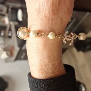 CC Pearl and Silver Bracelet